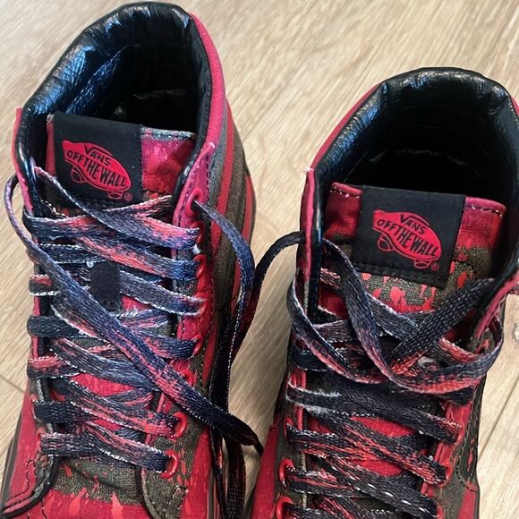 Vans of the wall SK8-HI THE NIGHTMARE ON ELM STREET SIZE US MEN 4 US WOMEN 5.5 - Picture 10 of 12